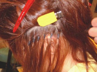 エクステ取付技法:ダブルコネクト エクステンション-ダブルコネクト
