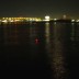 01/09/24　夜の大阪湾真中の赤いのがウキです