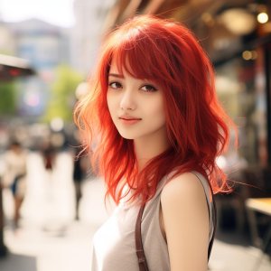 Vivid Orange image Haircolor